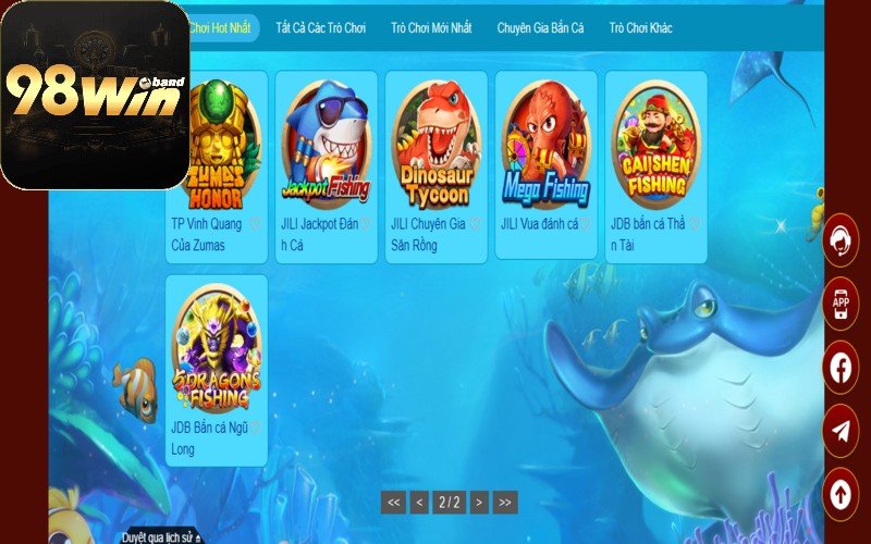 Sảnh game bắn cá nhà cái sở hữu nhiều ưu điểm nổi bật